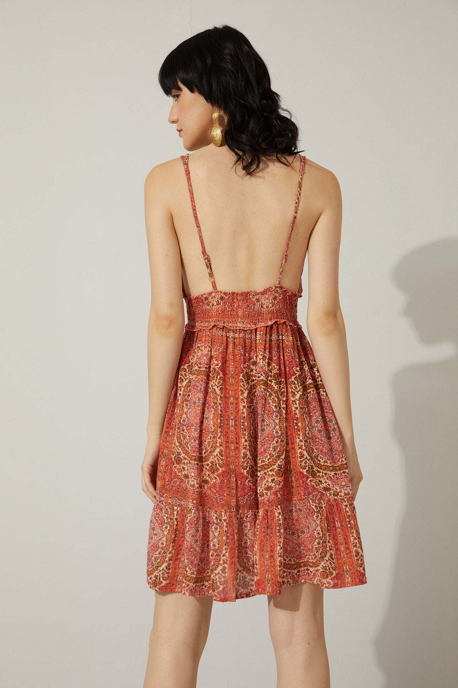 Evalynne V-Neck Drop Waist Dress - Myra USA