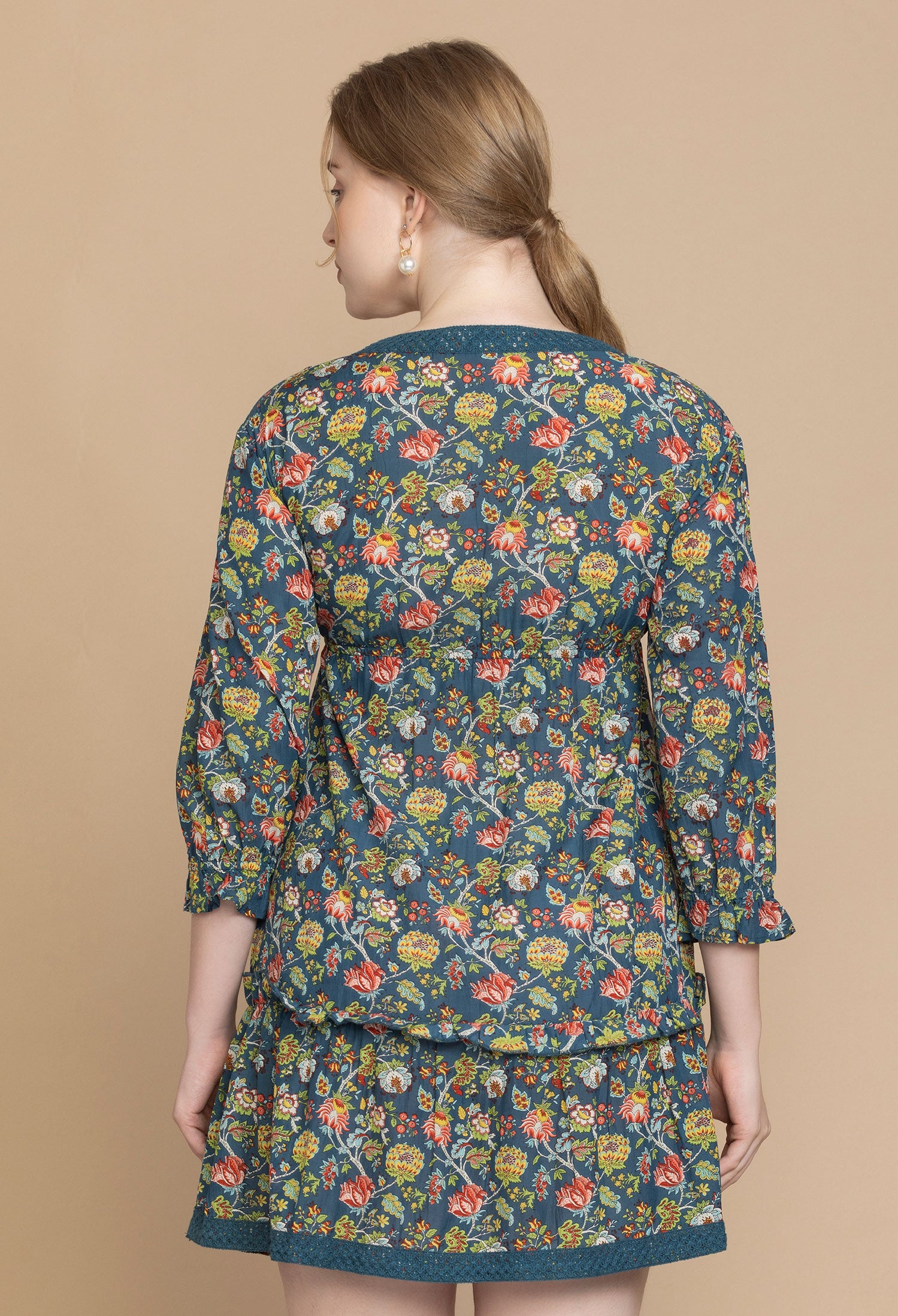 Bohera Gloria V-Neck Drop Waist Dress - Myra USA