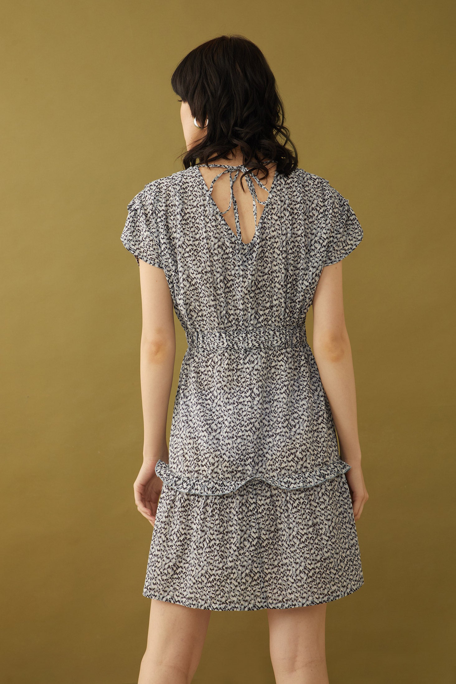 Tangina Tiered Sleeve Drop  Dress - Myra USA