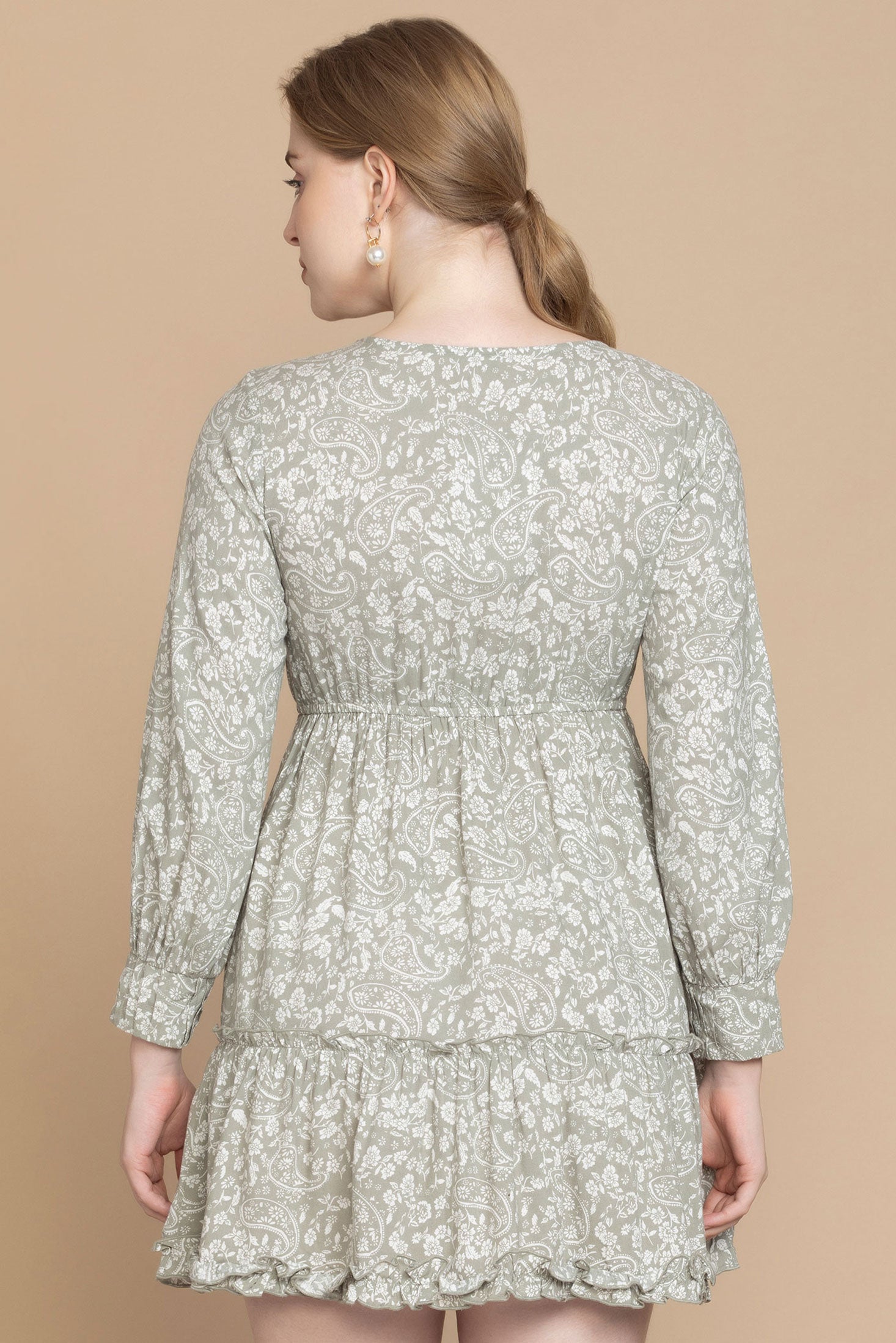 Bohera Fiona Lynne Full Sleeve Baby Doll Dress - Myra USA