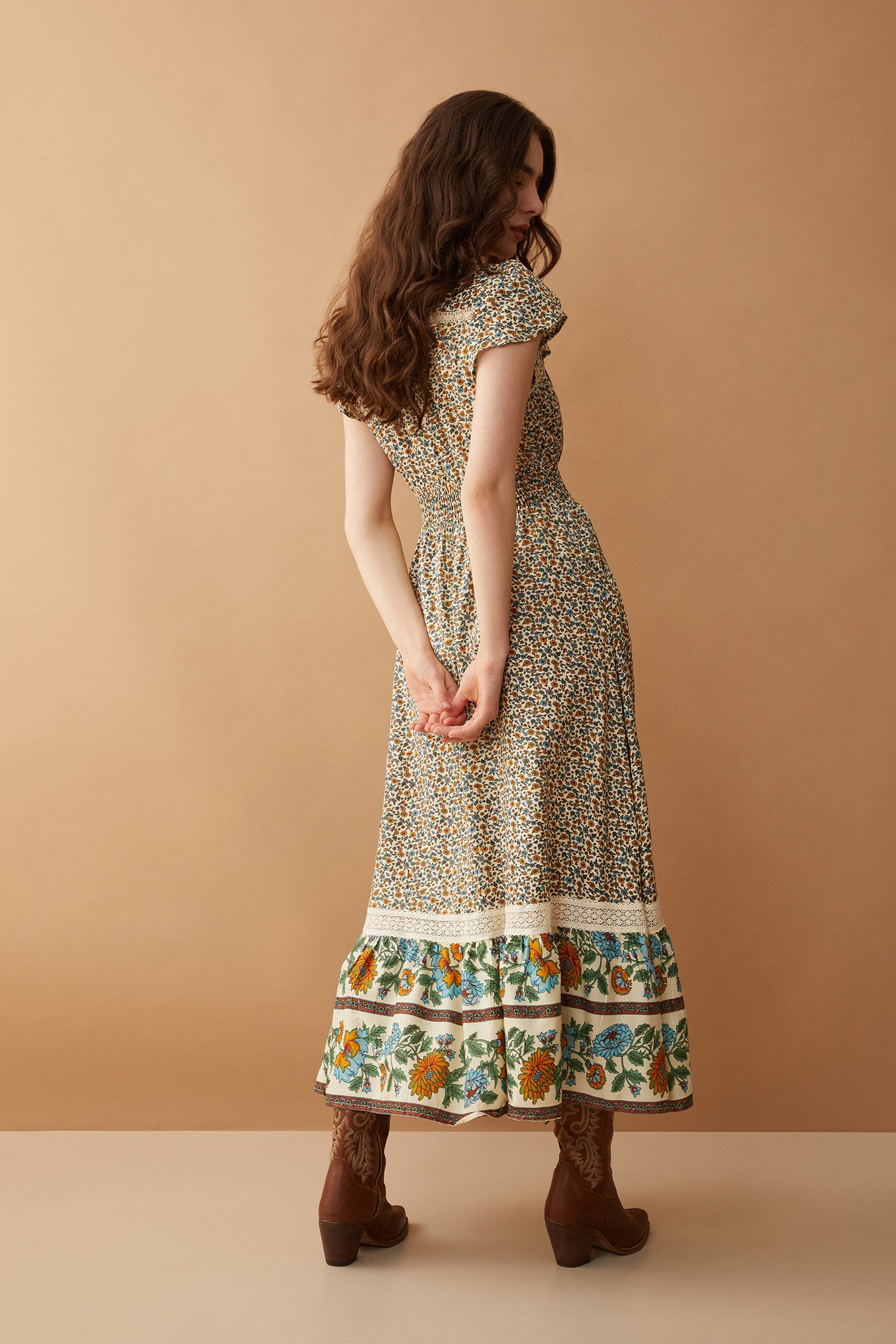 Mika Lou Embroidered Drop Waist Tiered Dress - Myra USA