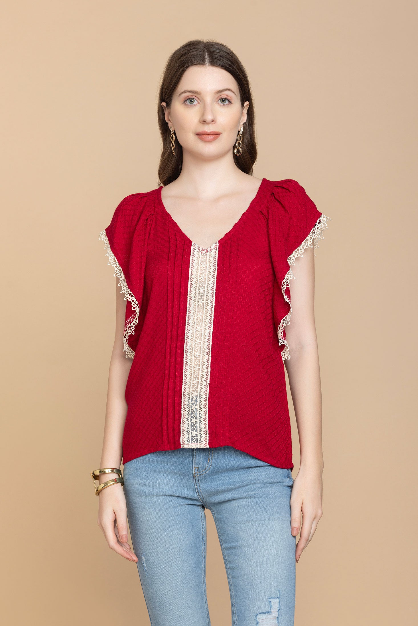 Bohera Shania Embroidered Lace Top - Myra USA