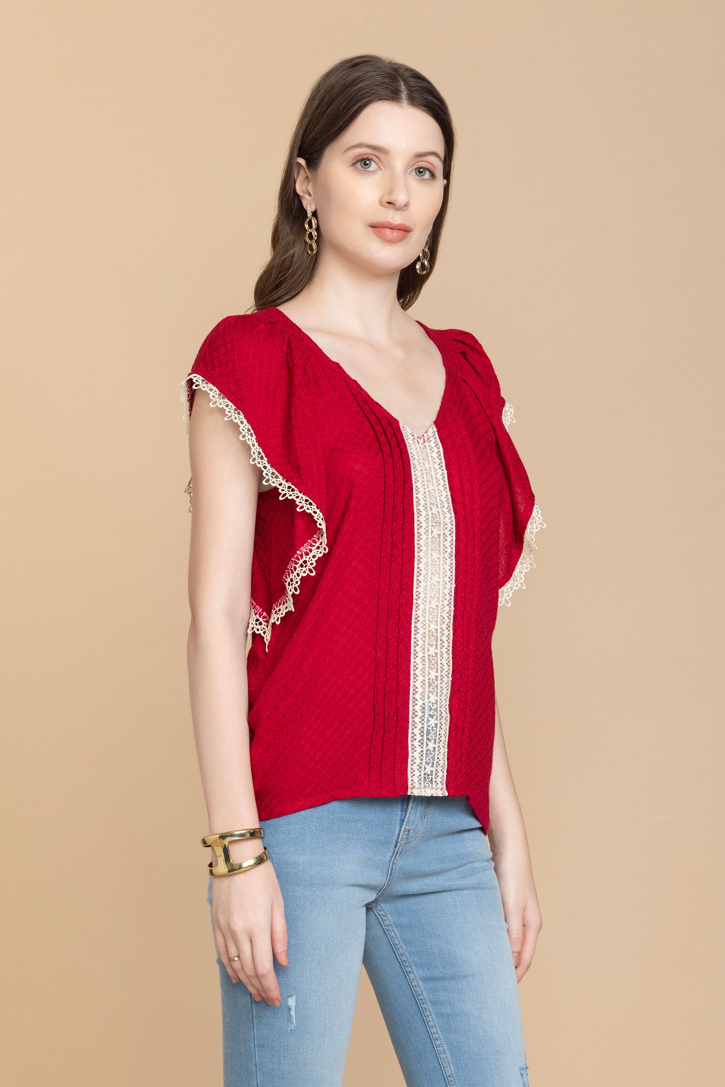 Bohera Shania Embroidered Lace Top - Myra USA