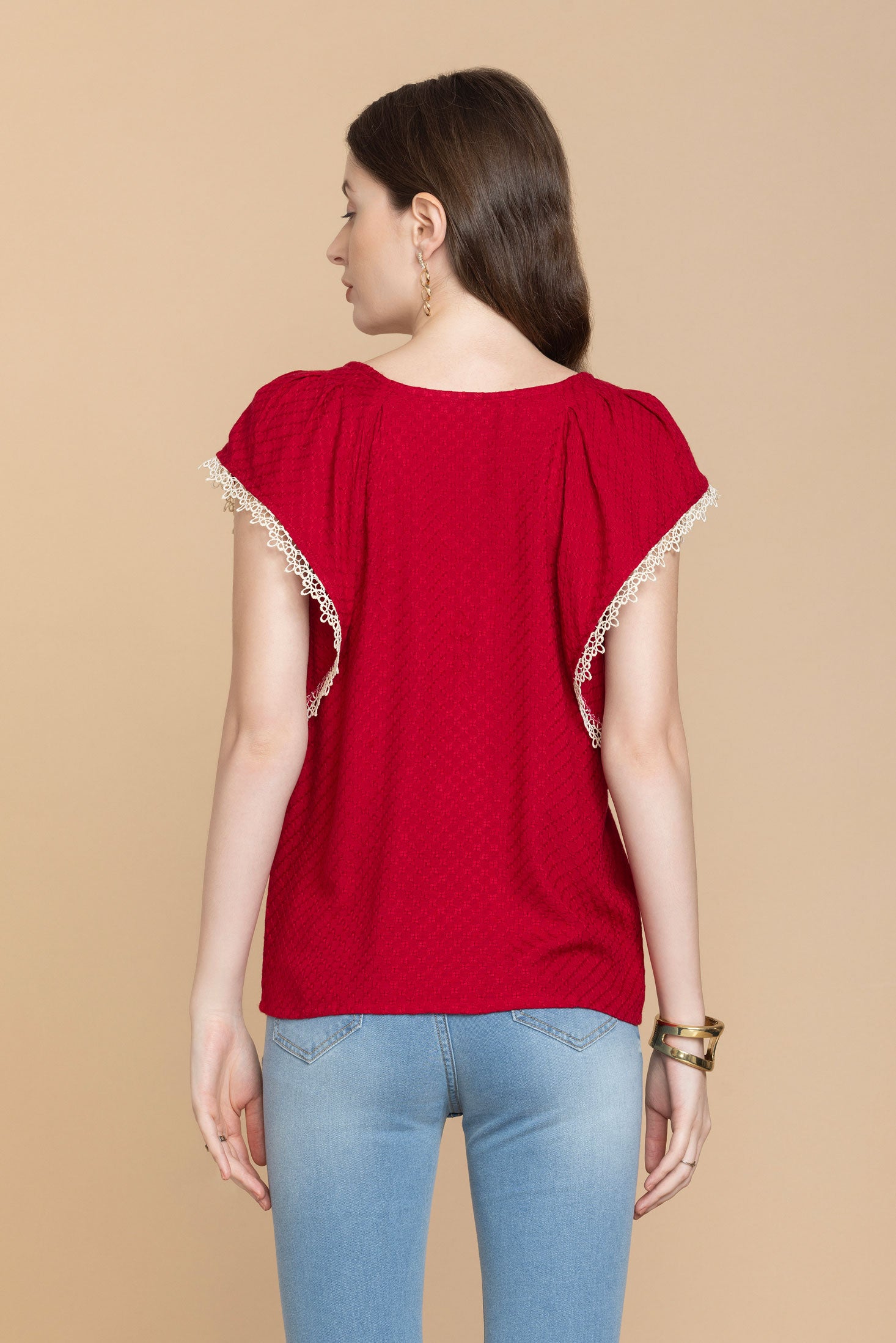 Bohera Shania Embroidered Lace Top - Myra USA