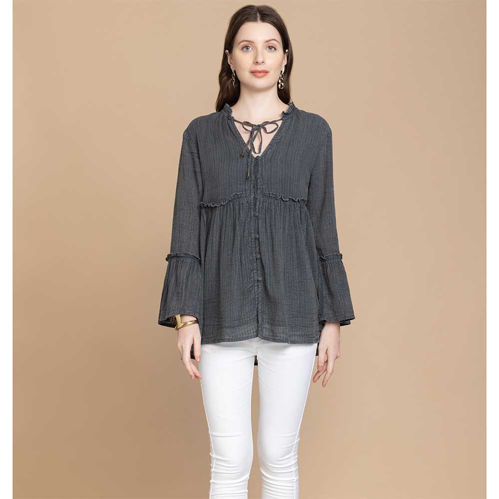 Bohera Shiori Lace Accent Top main image 1