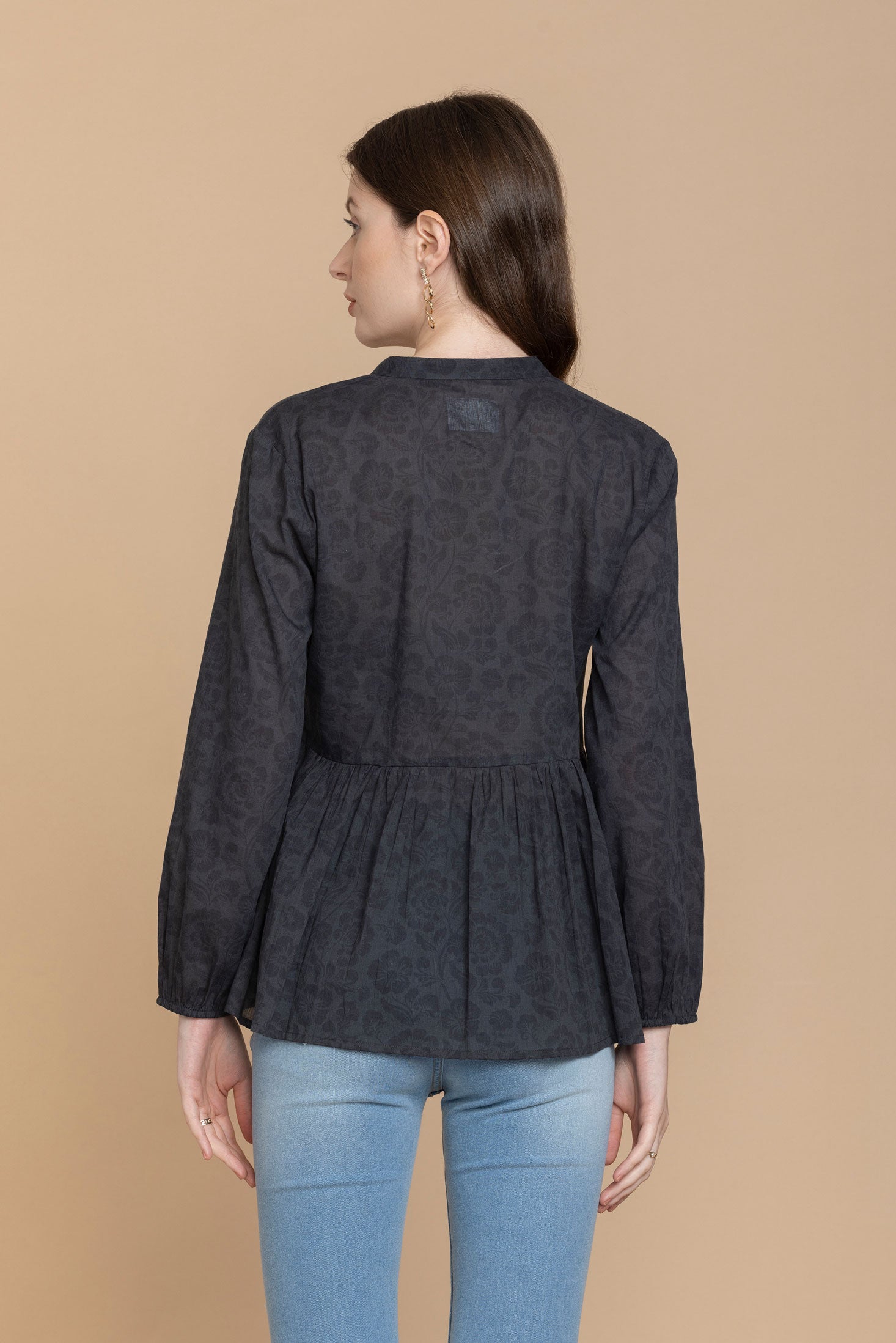 Minda Black Free Flow Top - Myra USA