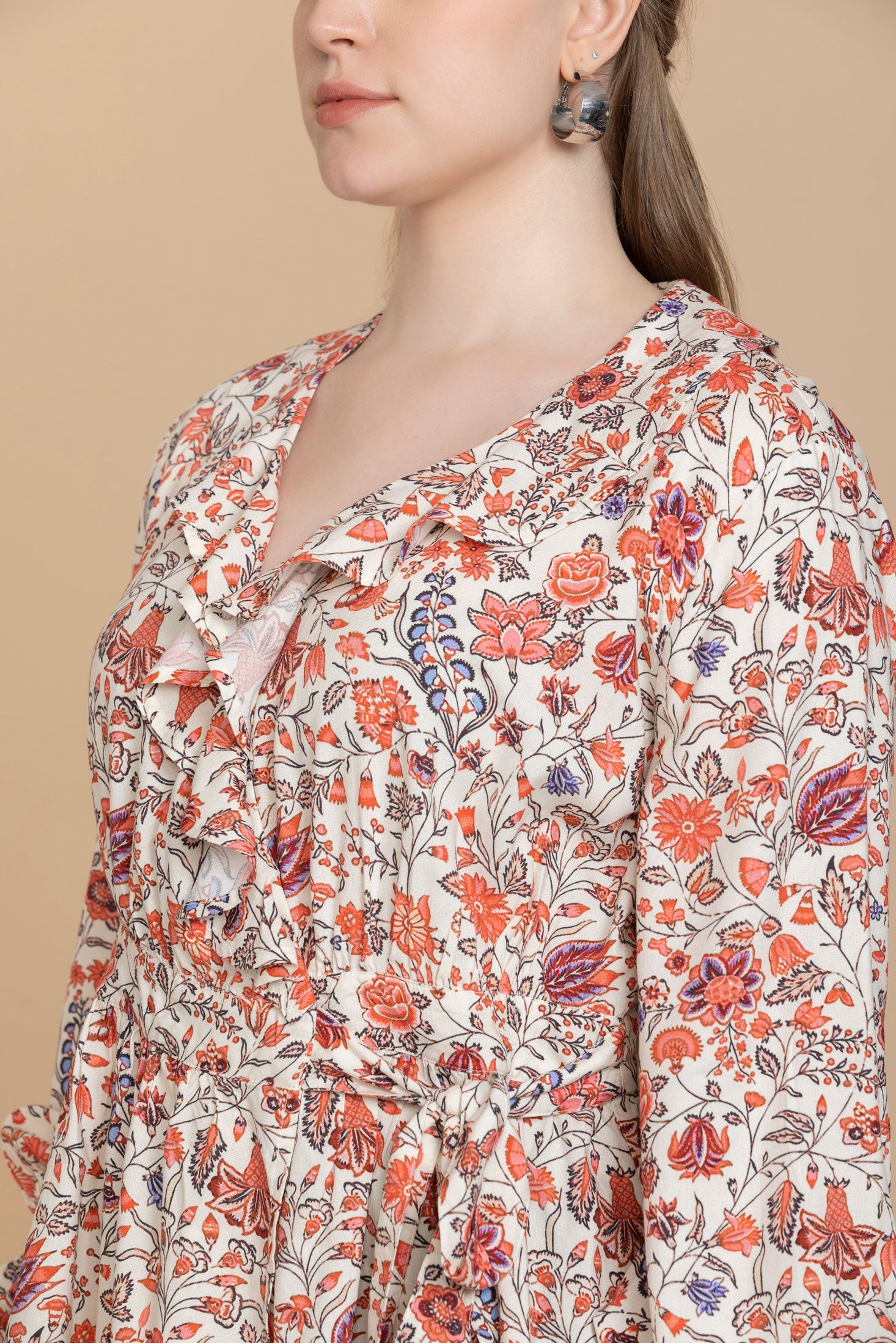 Bohera  Priscilla Wrap-Style Floral Top - Myra USA