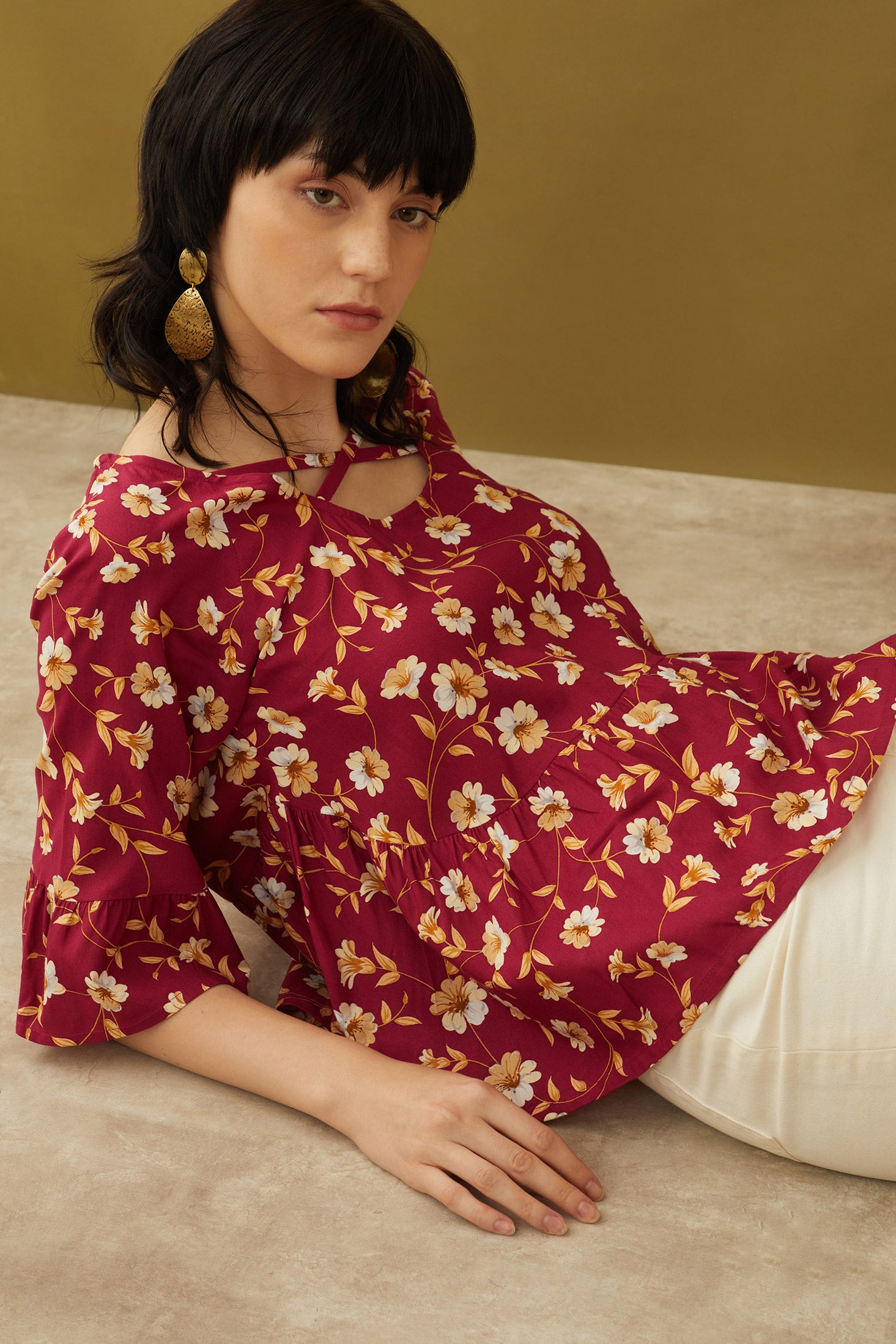 Bethany Floral Top - Myra USA