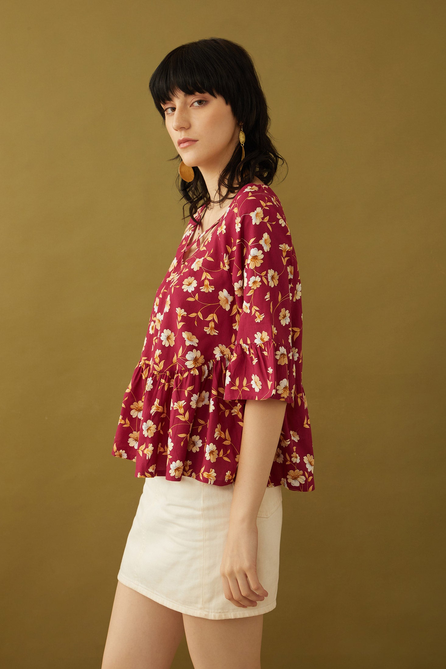 Bethany Floral Top - Myra USA