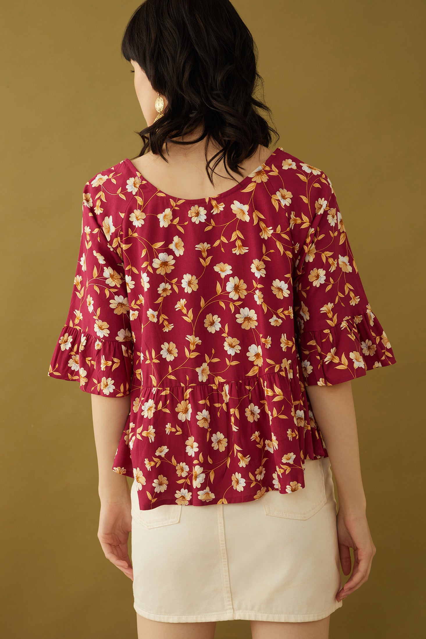 Bethany Floral Top - Myra USA