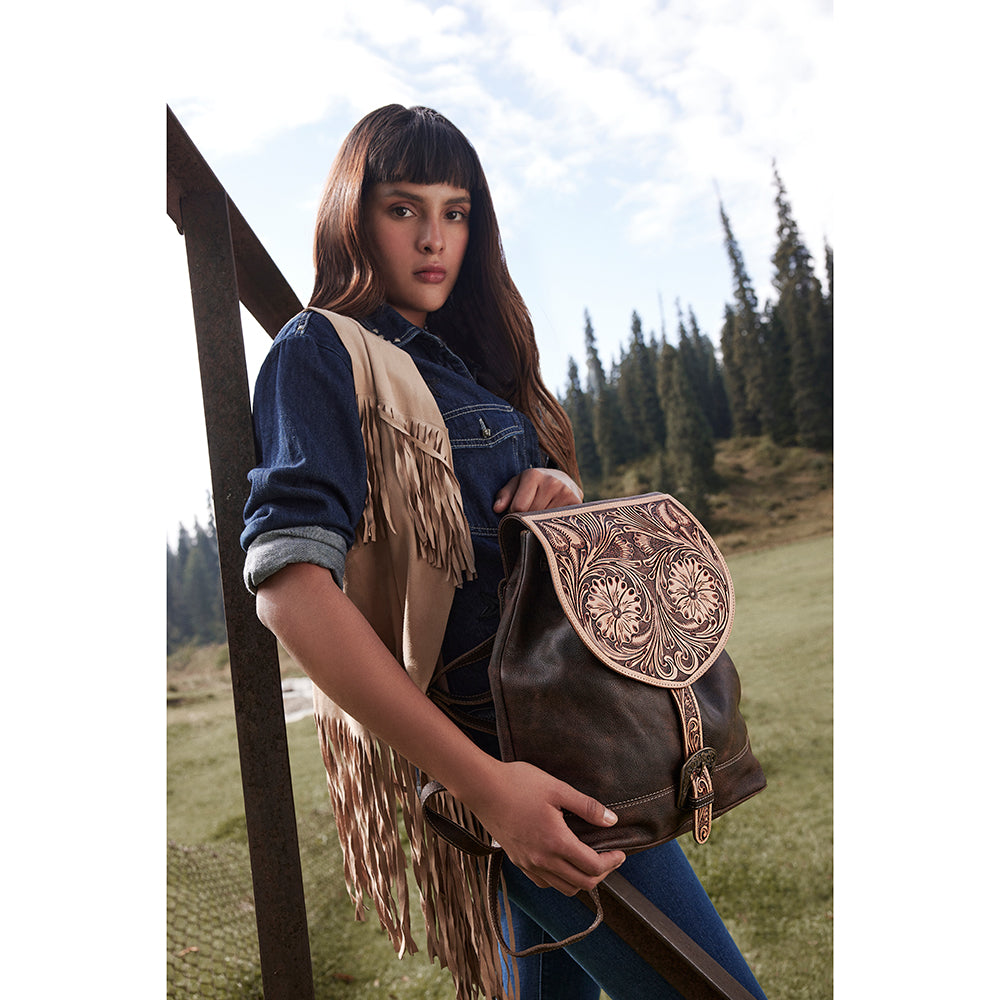 Rolling Plains Hand-tooled Bag - Myra USA