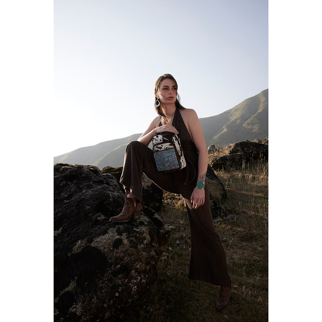 Delilah Creek Leather & Hairon Bag - Myra USA
