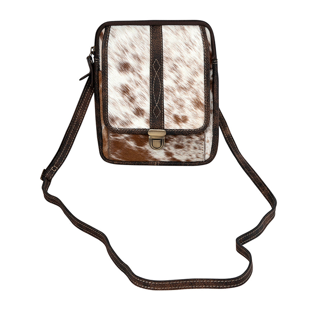 Santa Mesa Mini Leather & Hairon Bag in Light Hair-on Hide - Myra USA
