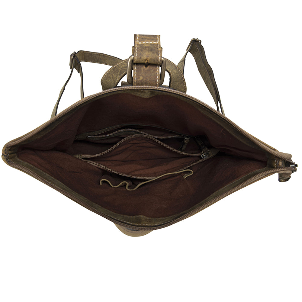 Gantry River Leather & Hairon Bag - Myra USA