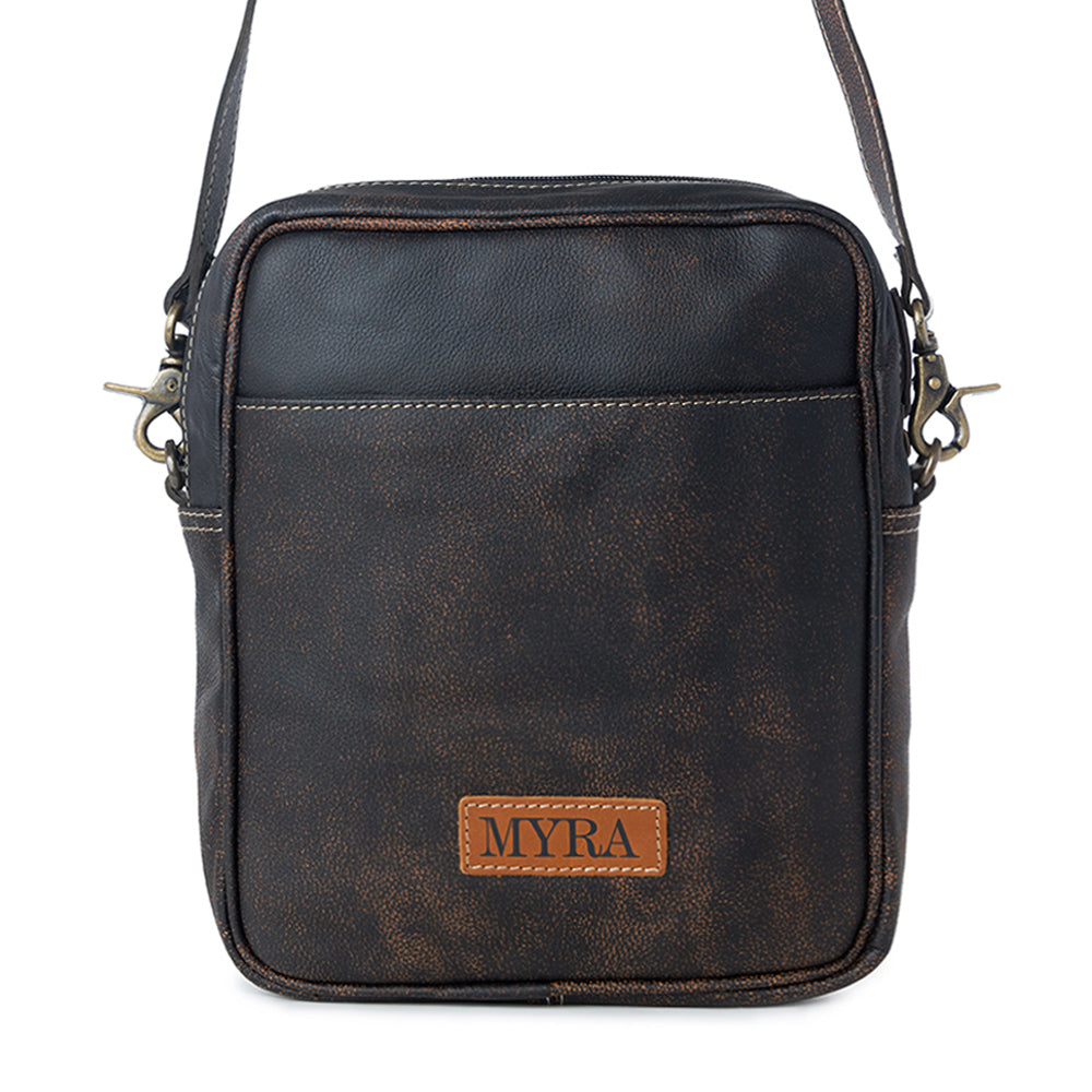 Silver Mine Leather & Hairon Bag - Myra USA