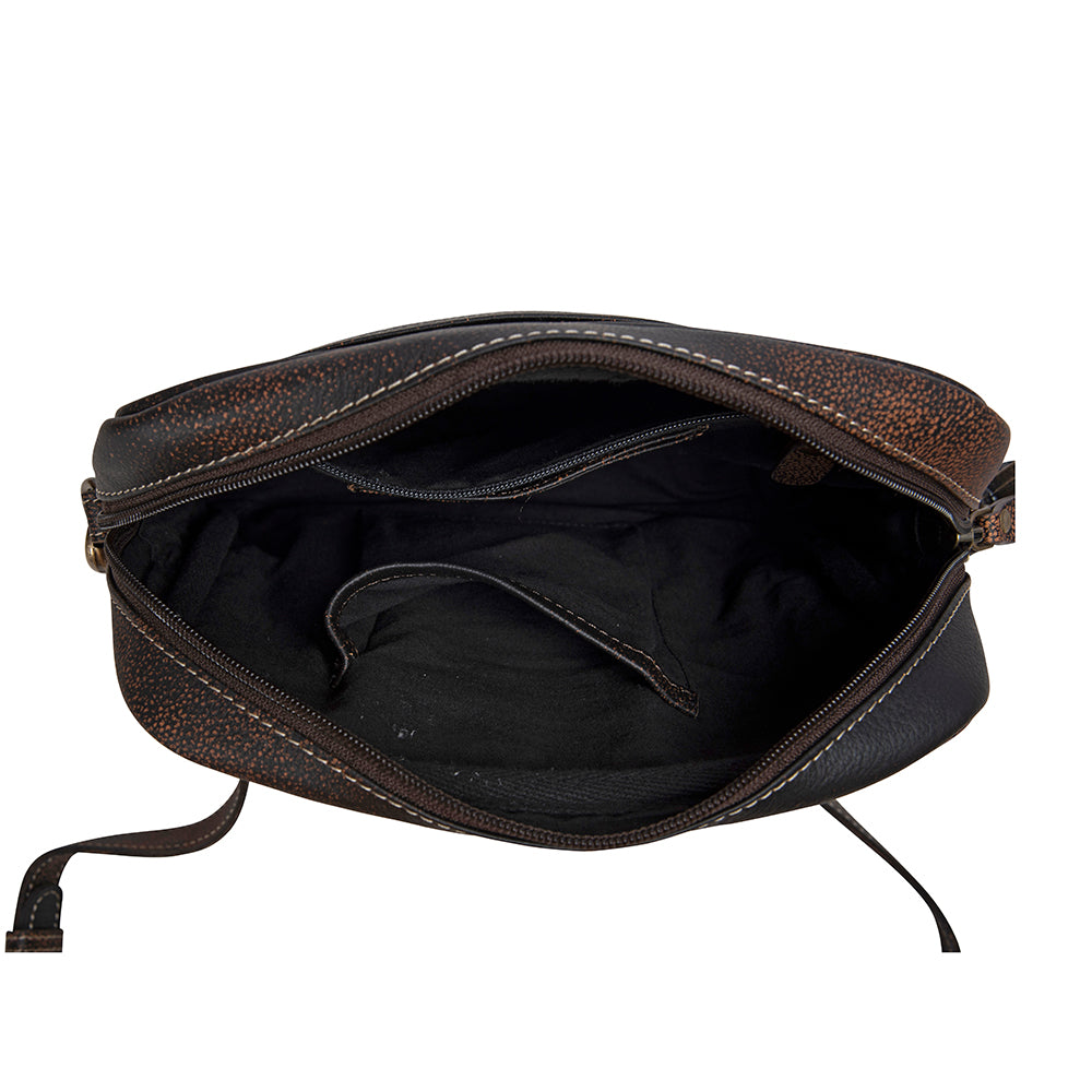 Silver Mine Leather & Hairon Bag - Myra USA