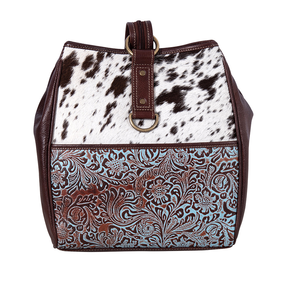 Mountain Trail Convertible Leather & Hairon Bag - Myra USA