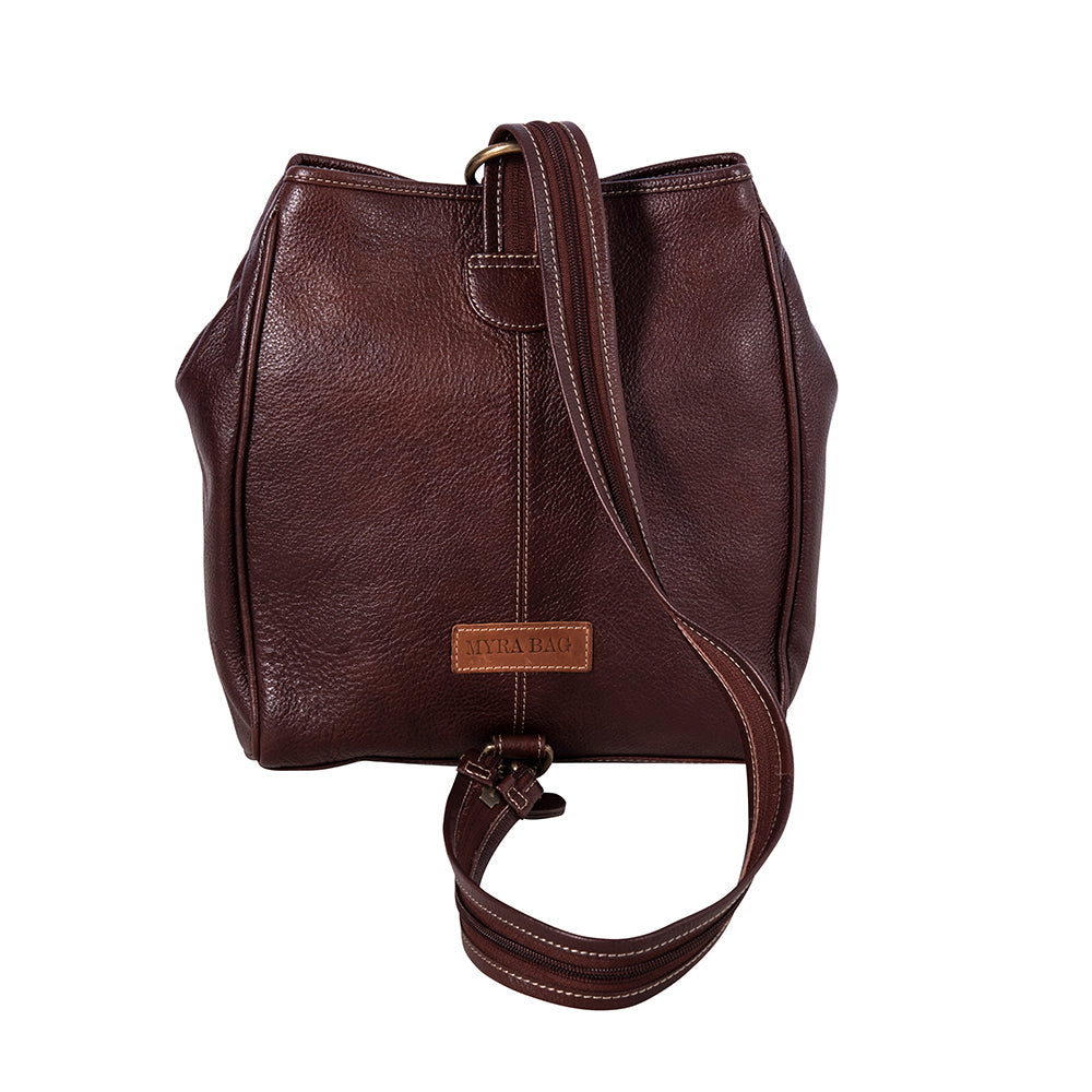Mountain Trail Convertible Leather & Hairon Bag - Myra USA