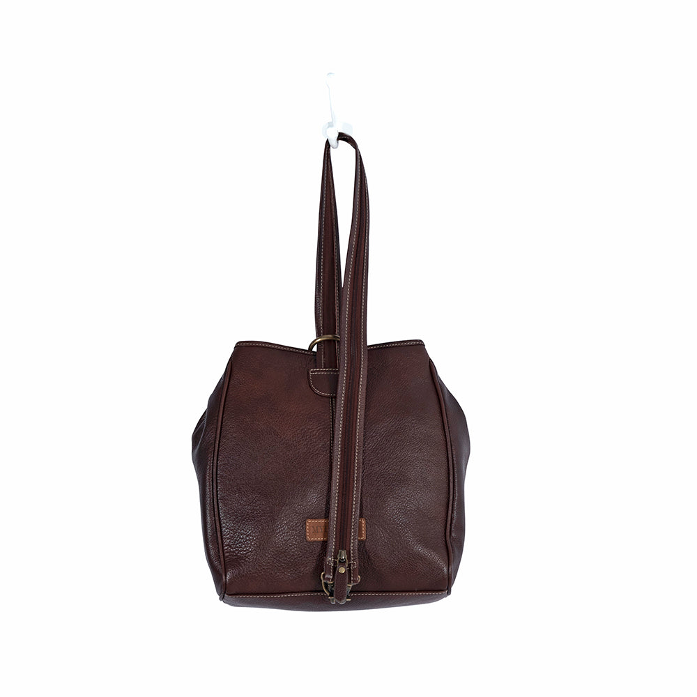 Mountain Trail Convertible Leather & Hairon Bag - Myra USA