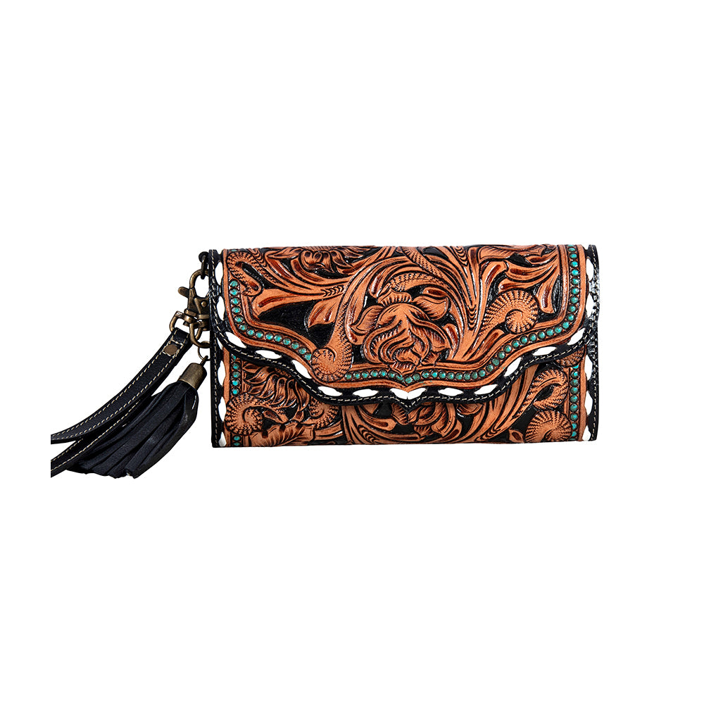 Prairie Rose Hand-Tooled Wallet – Myra Bags