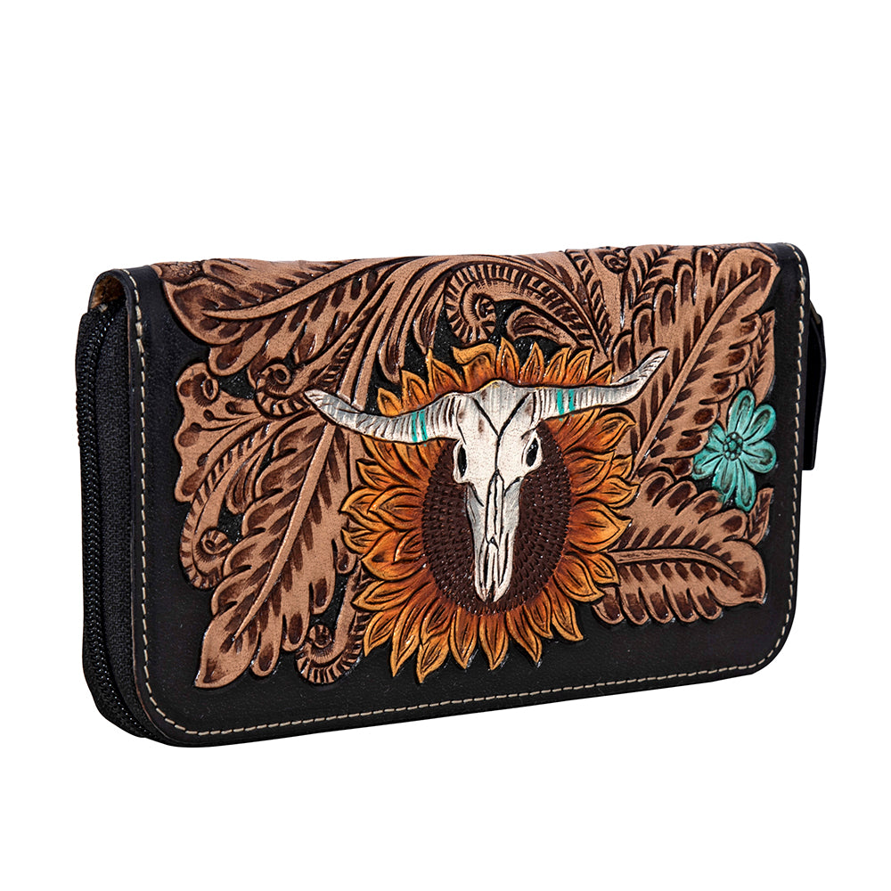 Spirit of the Herd Hand-Tooled Wallet - Myra USA