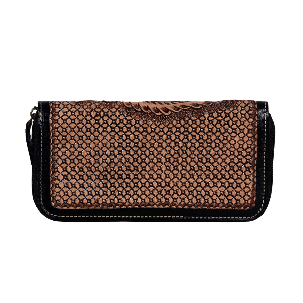 Spirit of the Herd Hand-Tooled Wallet - Myra USA