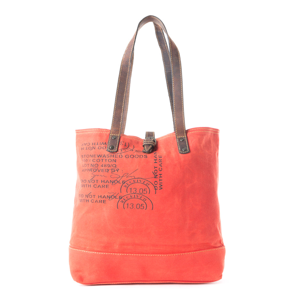 Graded Cotton Woven Canvas Tote Bag - Myra USA