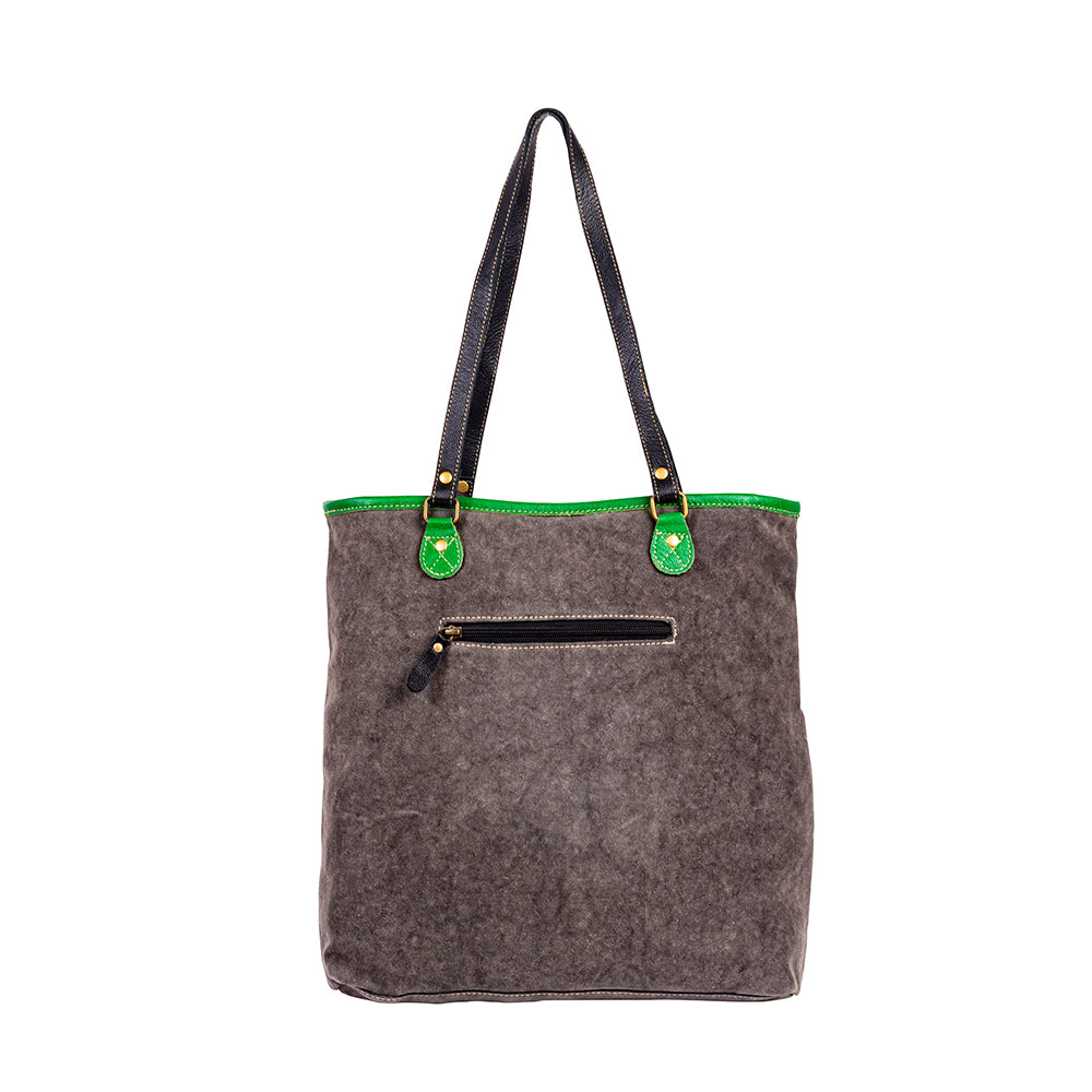Marianna Floral Canvas & Leather Bag - Myra USA