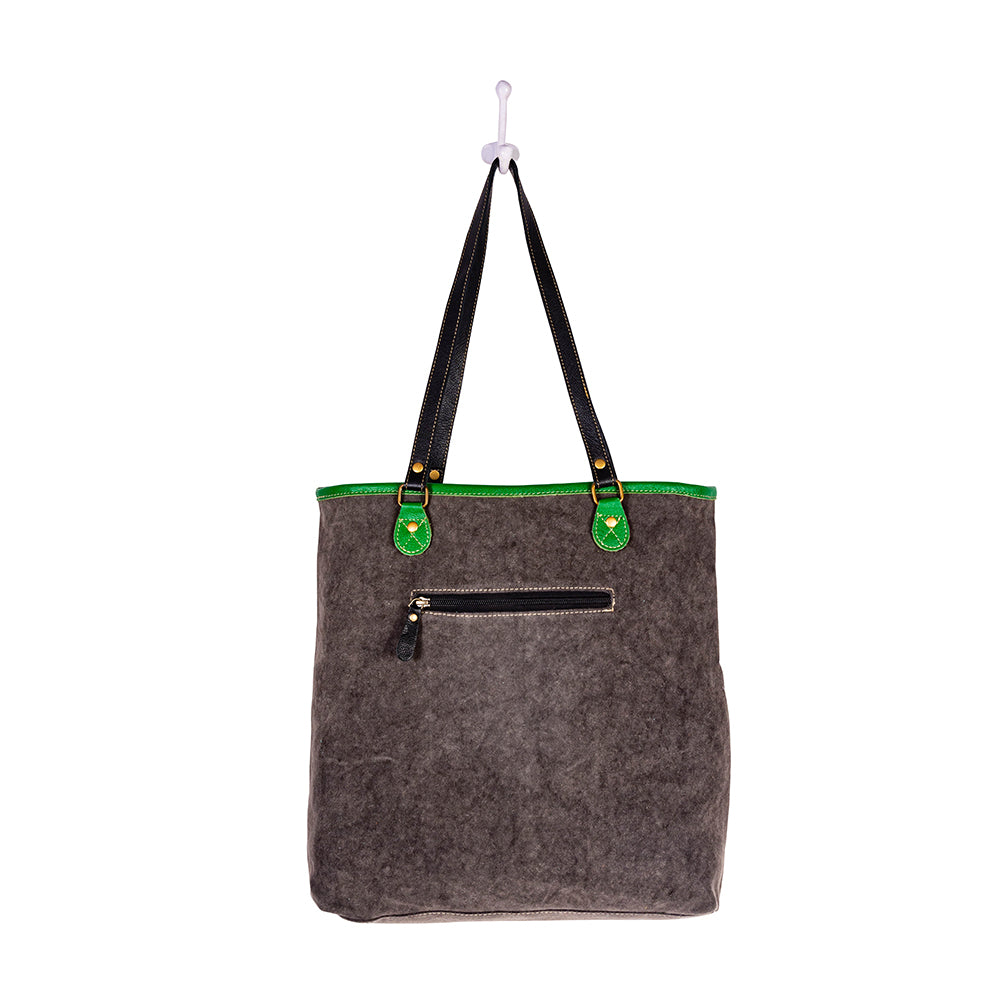 Marianna Floral Canvas & Leather Bag - Myra USA