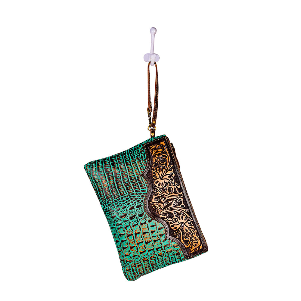 Sipala Hand-tooled Clutch Bag - Myra USA