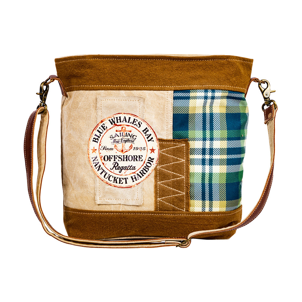 Blue Whales Bay Shoulder Bag - Myra USA
