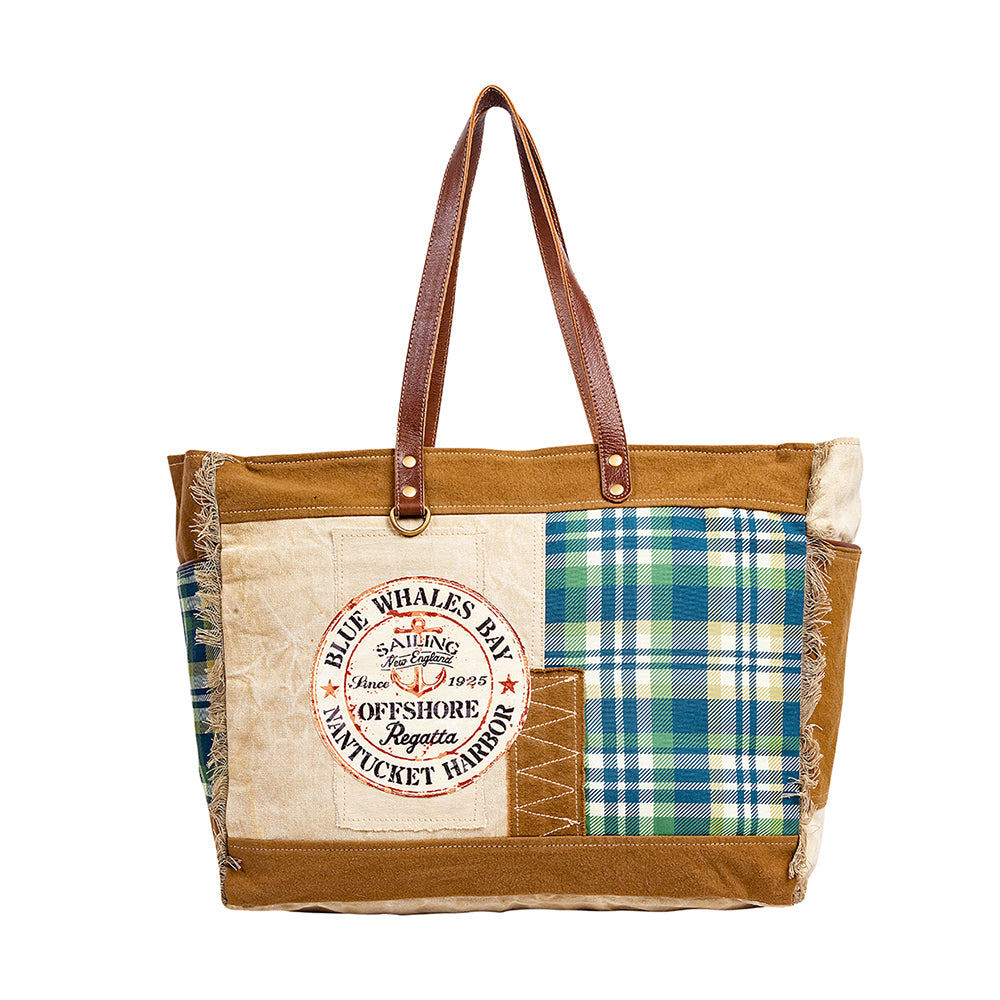 Blue Whales Bay Weekender Bag - Myra USA