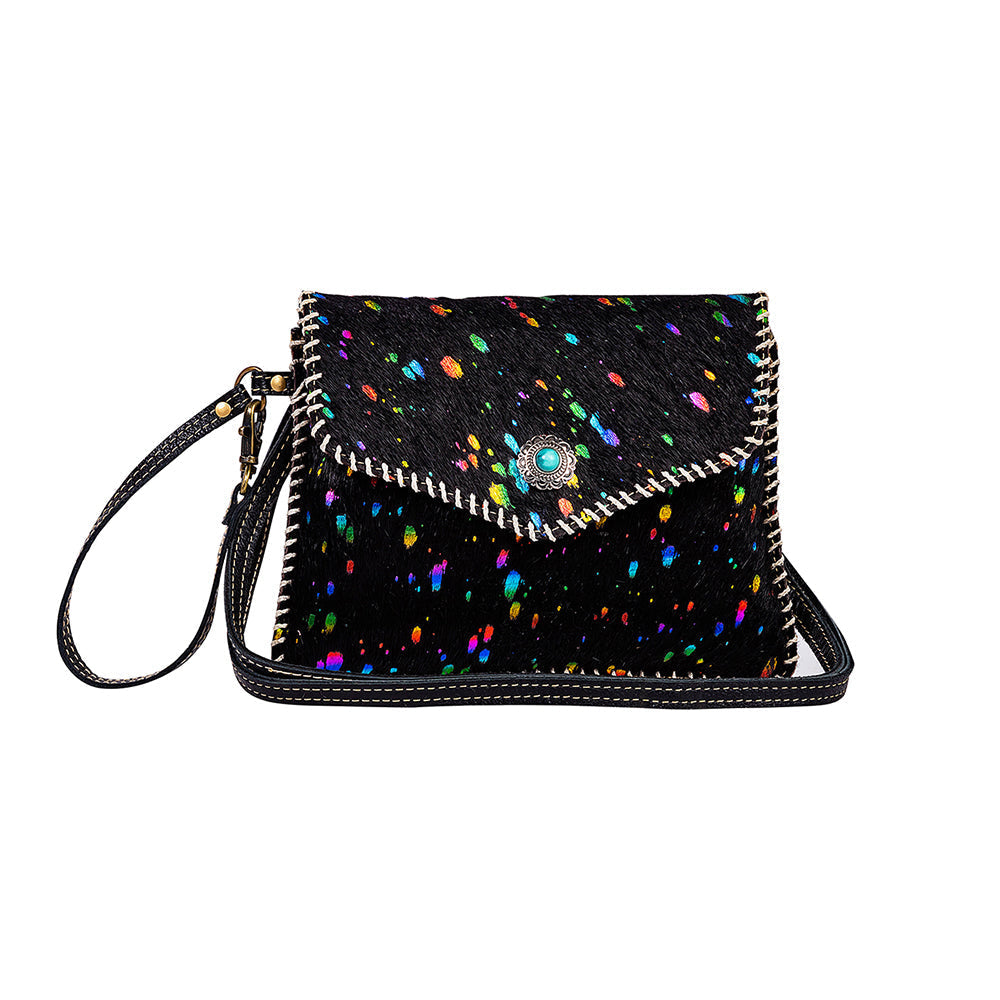 Galaxy Fire Leather & Hairon Bag - Myra USA