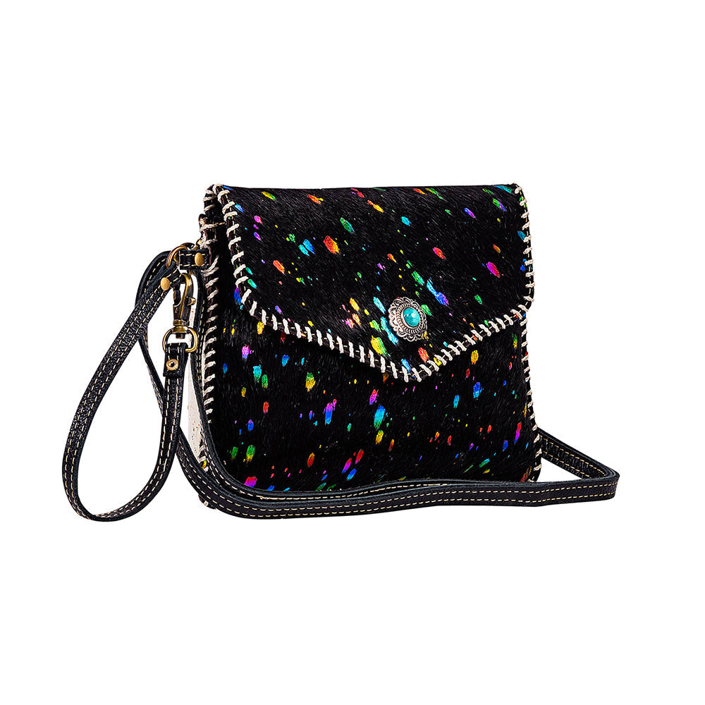 Galaxy Fire Leather & Hairon Bag - Myra USA