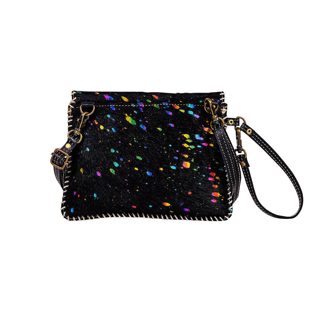 Galaxy Fire Leather & Hairon Bag - Myra USA