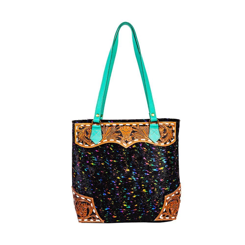 Galaxy Fire Tote Hand-Tooled Bag - Myra USA