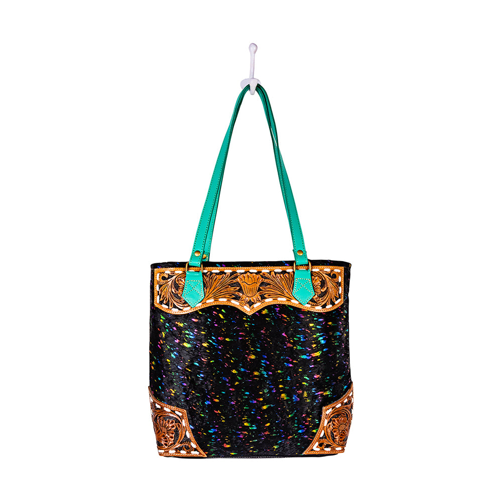 Galaxy Fire Tote Hand-Tooled Bag - Myra USA