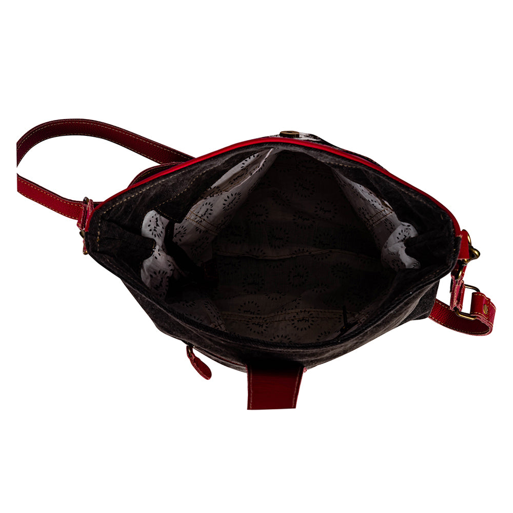 Letterstone Trail Canvas & Hairon Bag - Myra USA