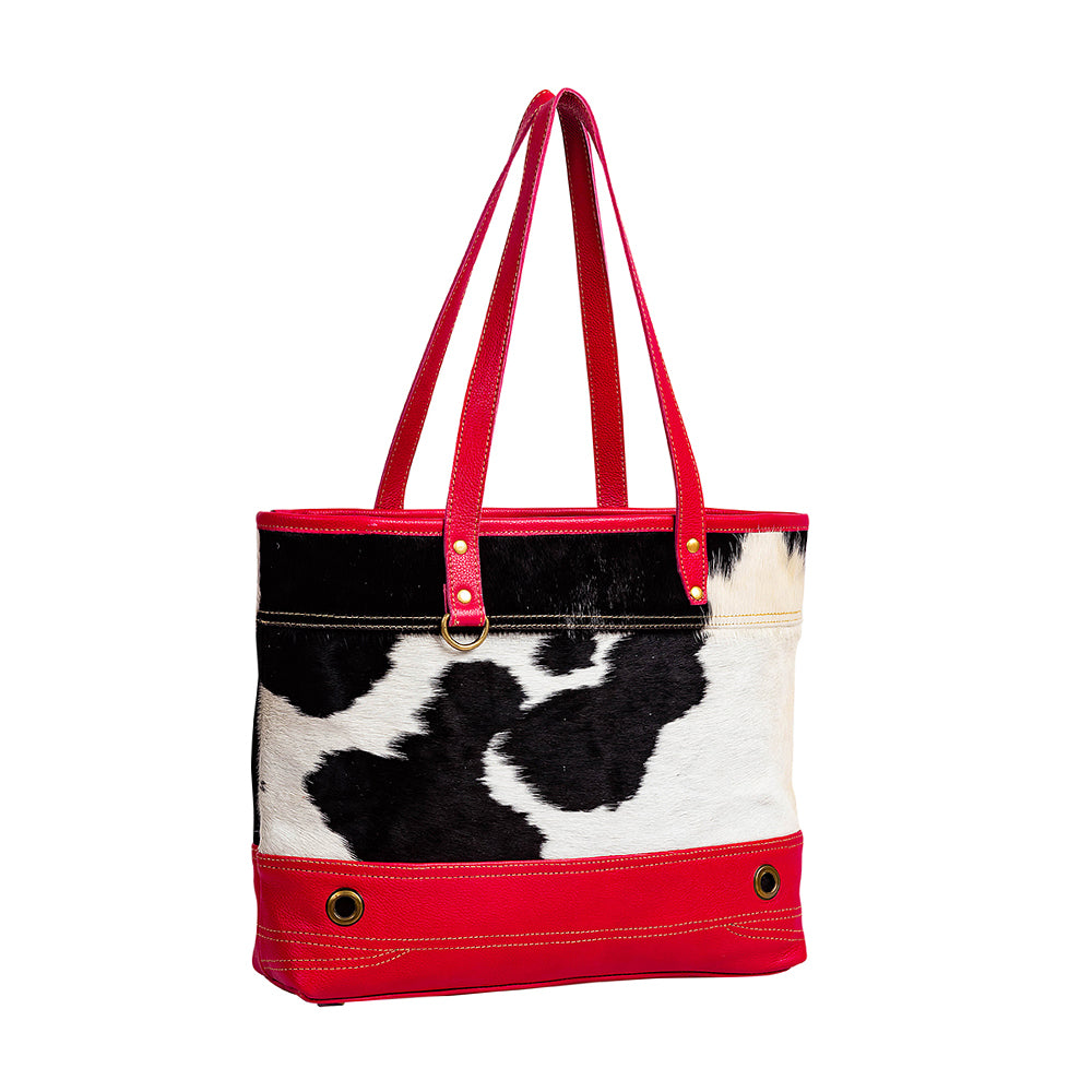 Letterstone Trail Leather & Hairon Bag - Myra USA