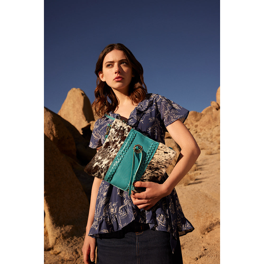Sky Falcon Canvas And Hairon Bag - Myra USA