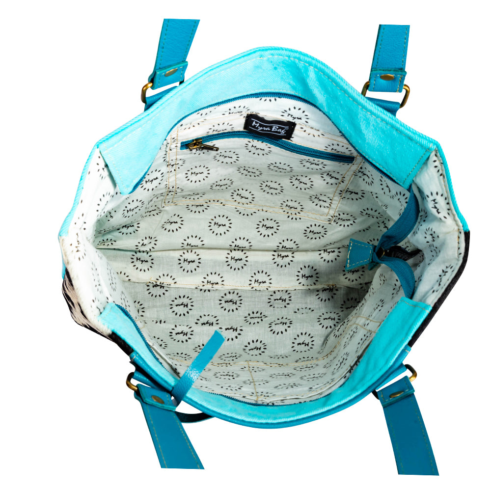 Sky Falcon Canvas & Hairon Bag - Myra USA
