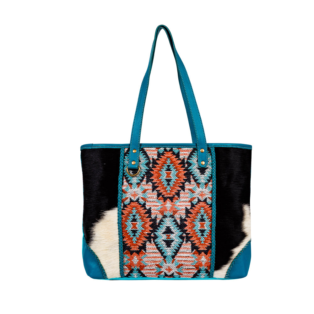 Tonga Ridge Tote Bag In Blue - Myra USA