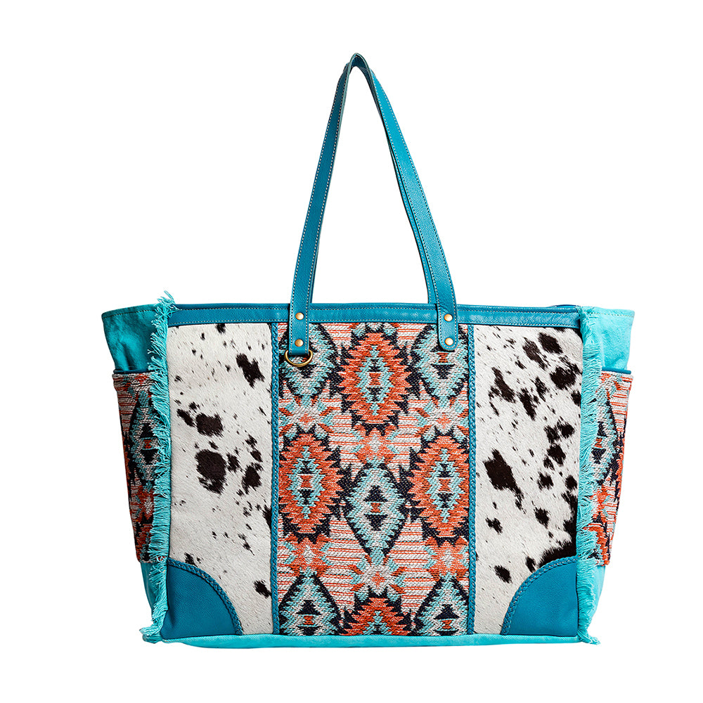 Tonga Ridge Weekender Bag In Blue - Myra USA