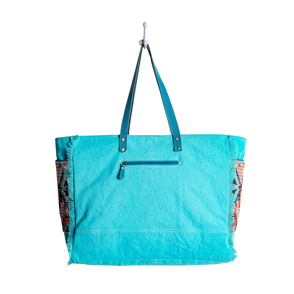 Tonga Ridge Weekender Bag In Blue - Myra USA