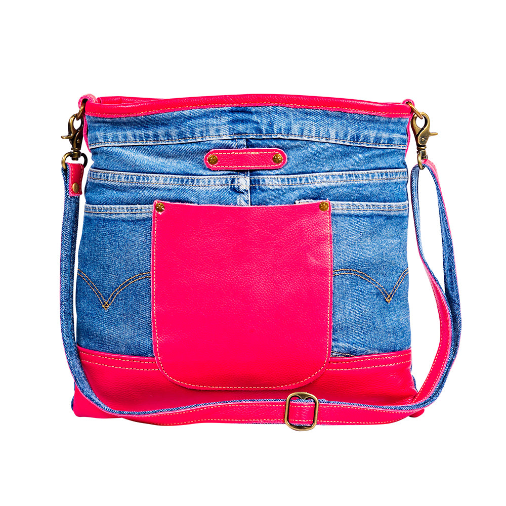 Charley Denim Shoulder Bag - Myra USA