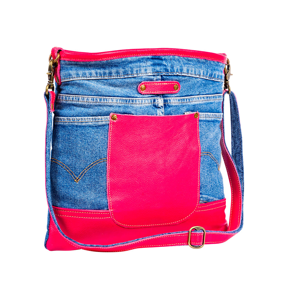 Charley Denim Shoulder Bag - Myra USA