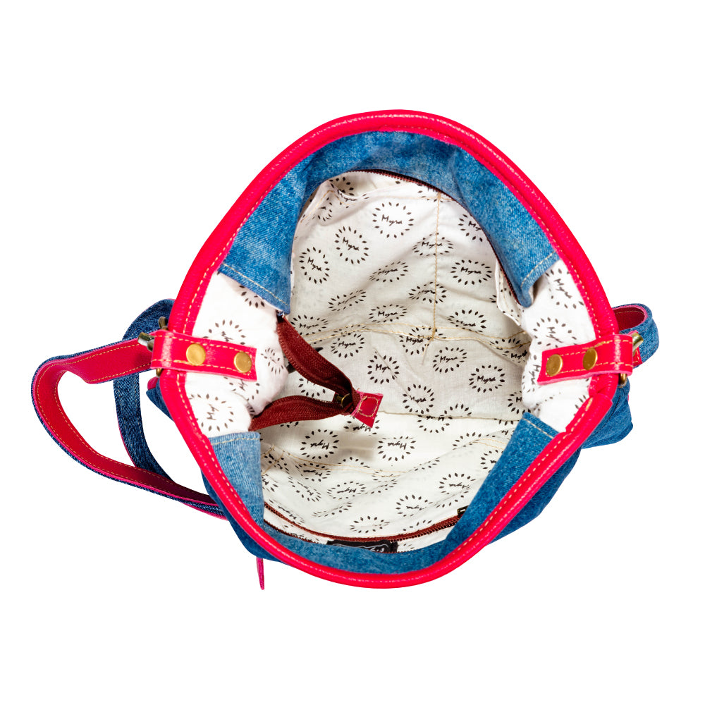 Charley Denim Shoulder Bag - Myra USA