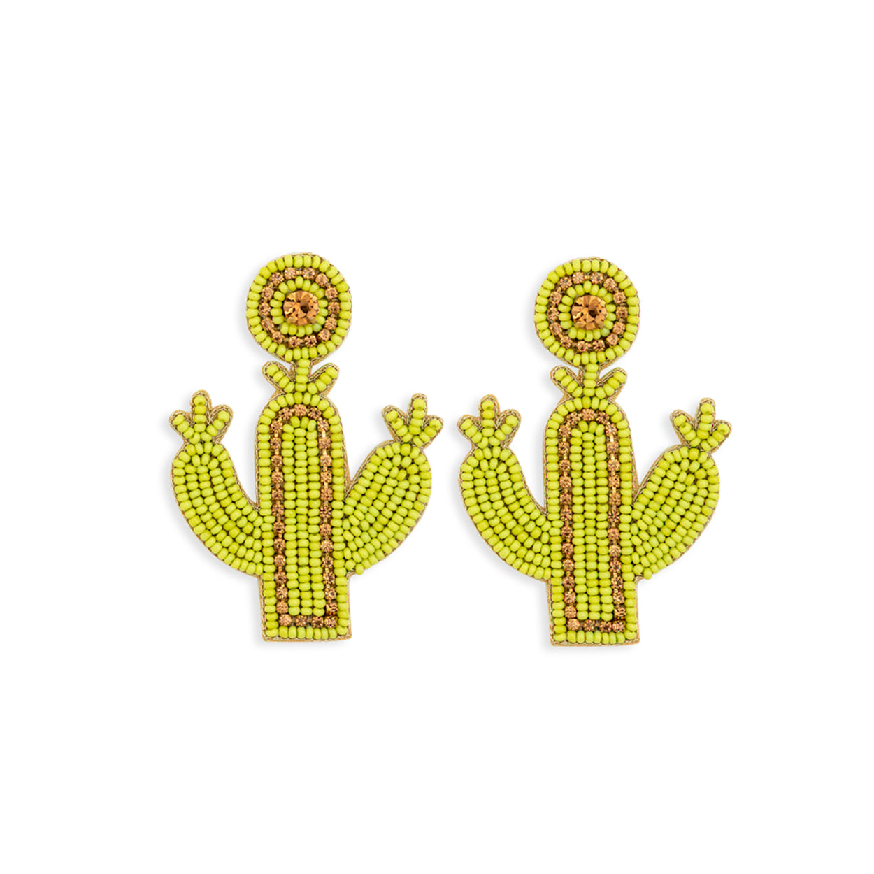 Cactus Star Beaded Earring - Myra USA