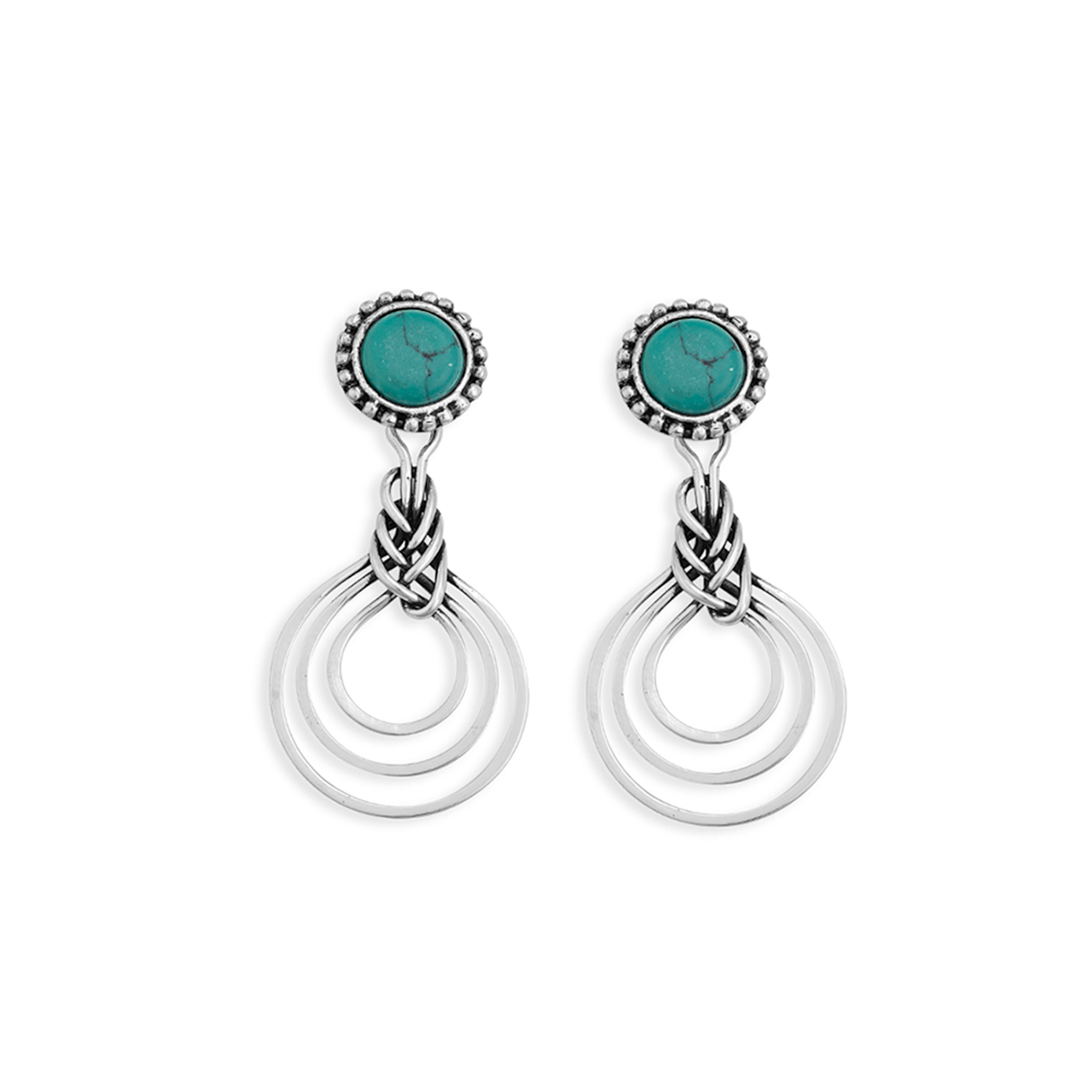 Infinity Dreams Silver Earrings - Myra USA