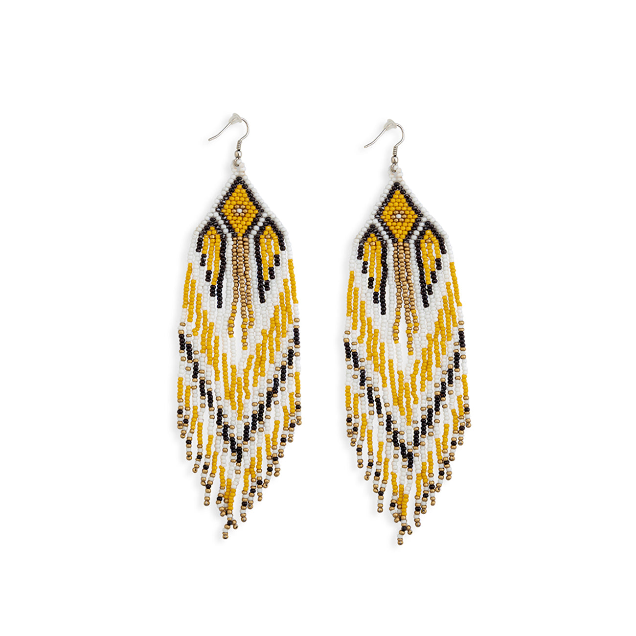 Tapestry Of Time Earrings In Corn Yellow - Myra USA